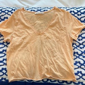 Free People Orange T shirt